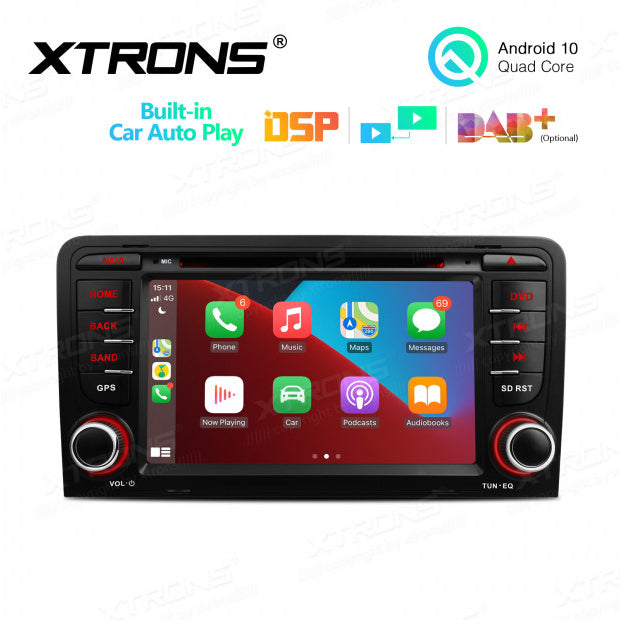 Interfaccia utente dell'autoradio Android 10 per Audi A3 S3 RS3 8P