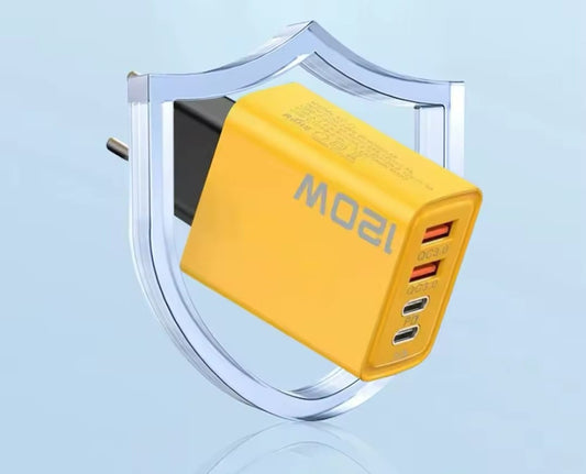 carica batteria universale per dispositivi USB, supporta ricarica rapida PD 3.0. Con 4 porte, è perfetto per iPhone, Samsung, Xiaomi e altri dispositivi.
Parole chiave : adattatore, caricabatterie rapido, 120 W, USB PD, iPhone, Samsung, Xiaomi, ricarica veloce, 4 porte.