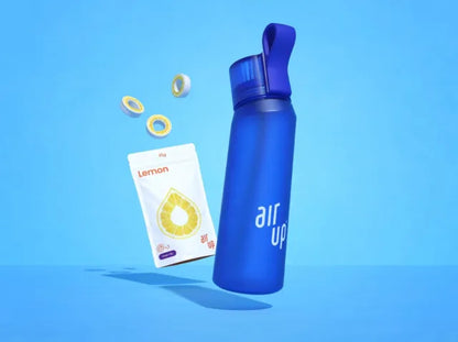 Borraccia Air up blu bevanda aromatizzata innovativa