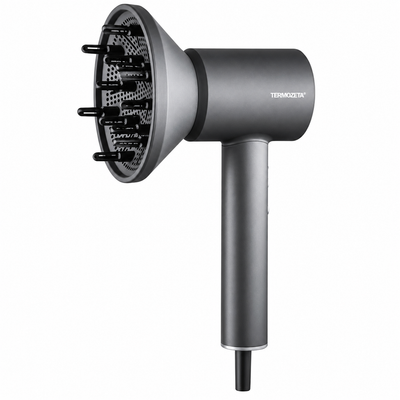 Termozeta IONO Super Pro Diffuser Hair Dryer 1600 W with Diffuser and Concentrator