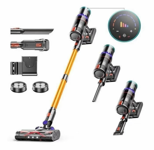 MIBODE V7 Aspirapolvere Senza Fili 500W 50000Pa - Batteria Rimovibile e Display Digitale Giallo