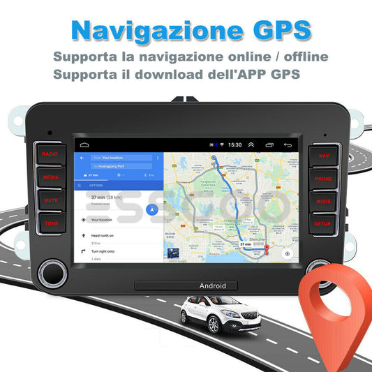Installazione gratuita autoradio Android 7 pollici Volkswagen