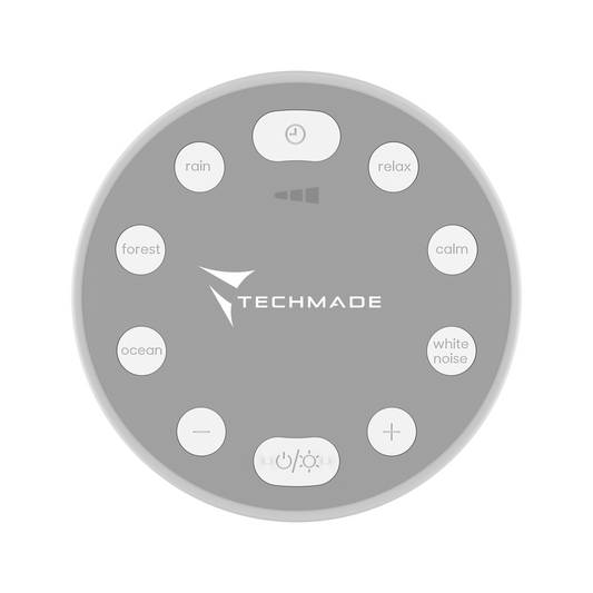 Dispositivo rilassante Techmade con suoni bianchi e luce LED