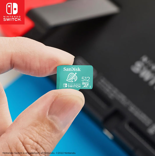 Switch Micro SDXC SanDisk 512GB - Memoria Nintendo Switch High Capacity official
