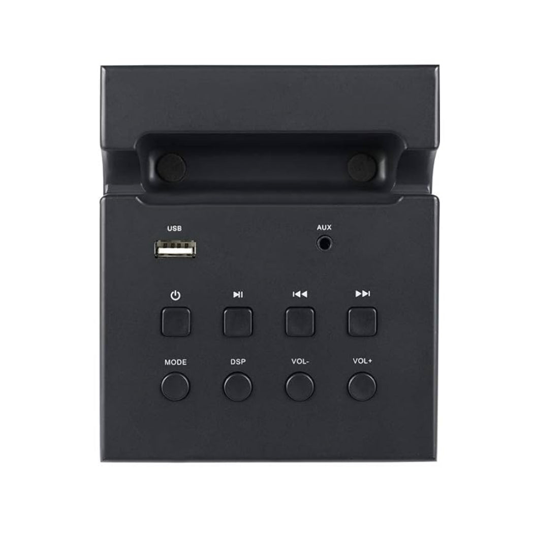 NGS Speaker a Torre Sky Charm BT USB RadioFM AUX 50W Bianca m, Pannello di controllo