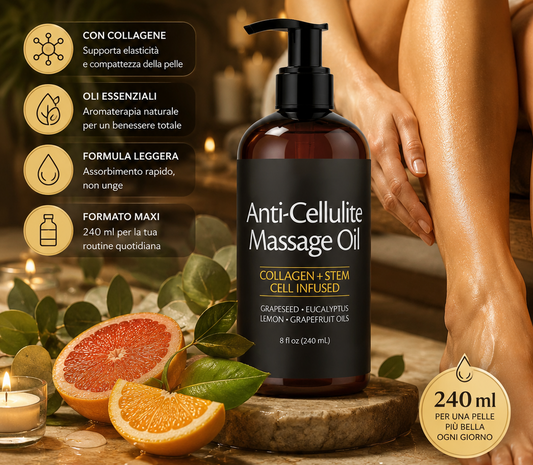 Olio anticellulite con vitamine oli essenziali