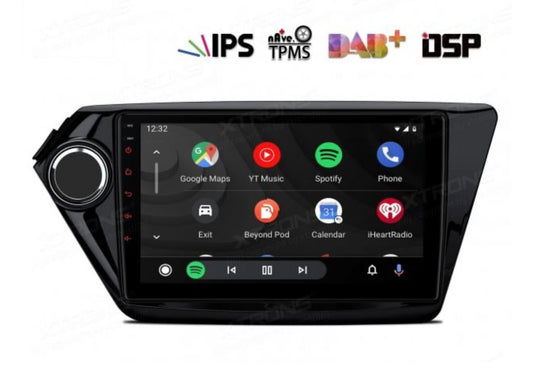 Autoradio Android 9" per Kia Rio 5 porte anno 2012-2017 con DSP, CarPlay, Bluetooth 5.0 e Navigatore GPS