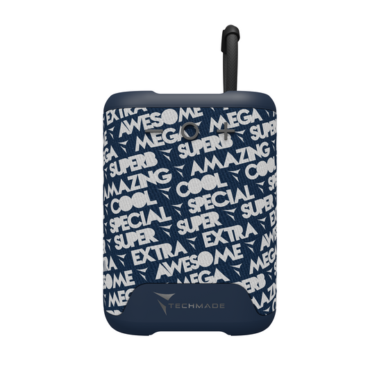 Techmade TM-M350-blu speaker Bluetooth portatile con pattern blu