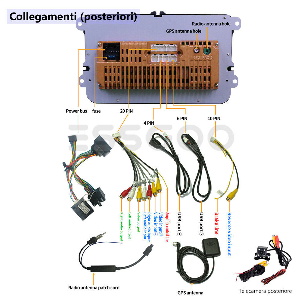 Schermo 7" Android autoradio per Volkswagen installazione inclusa