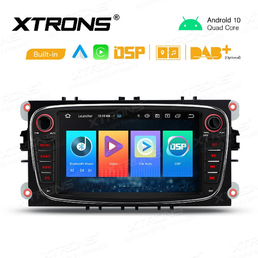 Stereo auto Android 10 7 pollici per Ford Focus, C Max, Kuga, Mondeo, supporto comandi al volante, installazione gratuita