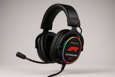 Fenner Tech Soundgame F1 Racing Gaming Headphones - Pro PC/Console Microphone