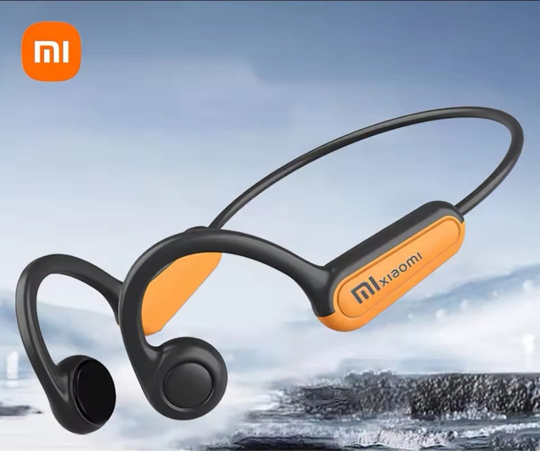 Auricolari Xiaomi Mijia a conduzione ossea Bluetooth 5.3 con gancio per l'orecchio, impermeabili e perfetti per lo sport.