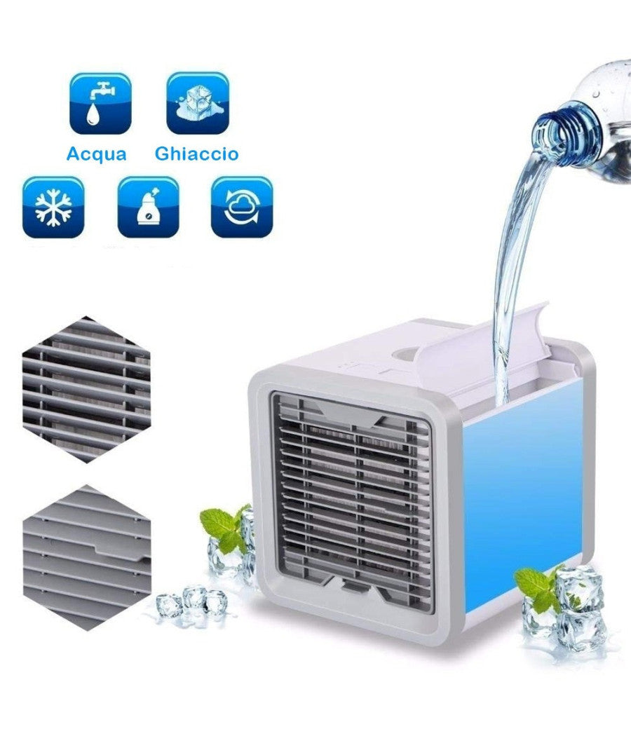 Termoventilatore 3 in 1 per camper, con funzione di raffreddamento, purificazione dell'aria e deumidificazione.