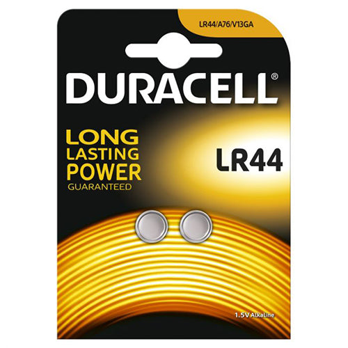 DURACELL Pile Lithium LR44 2 Pezzi - Batterie a Bottone 1.5V 10 confezioni