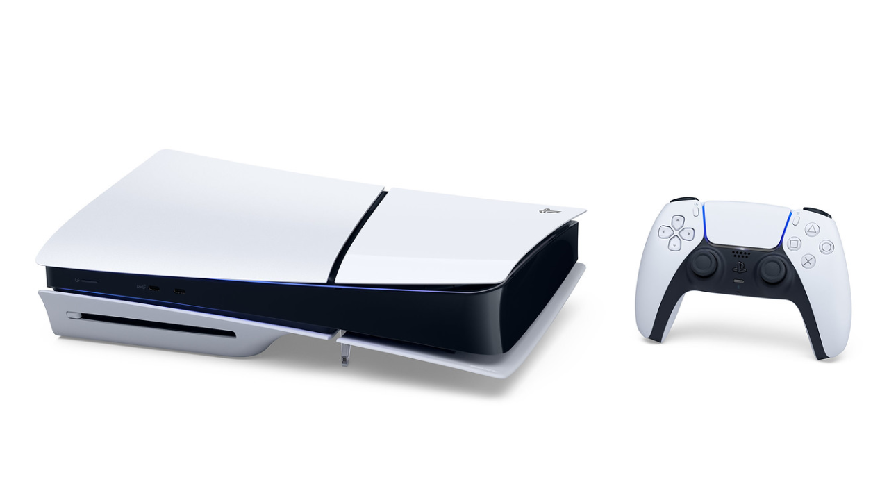 PS5 Slim Disc Edition Chassis White console da gioco 