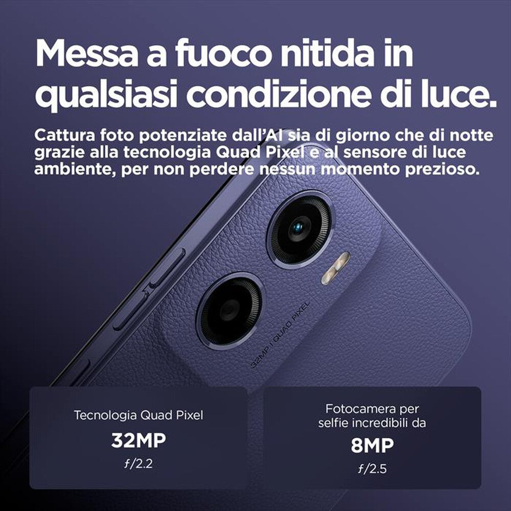 Fotocamera con intelligenza artificiale 32 mp, doppia fotocamera.