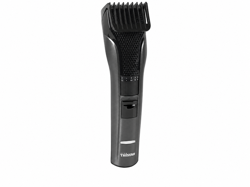 Tristar TR-2573 Regolabarba senza fili ricaricabile USB, lame regolabili 1-20 mm, nero