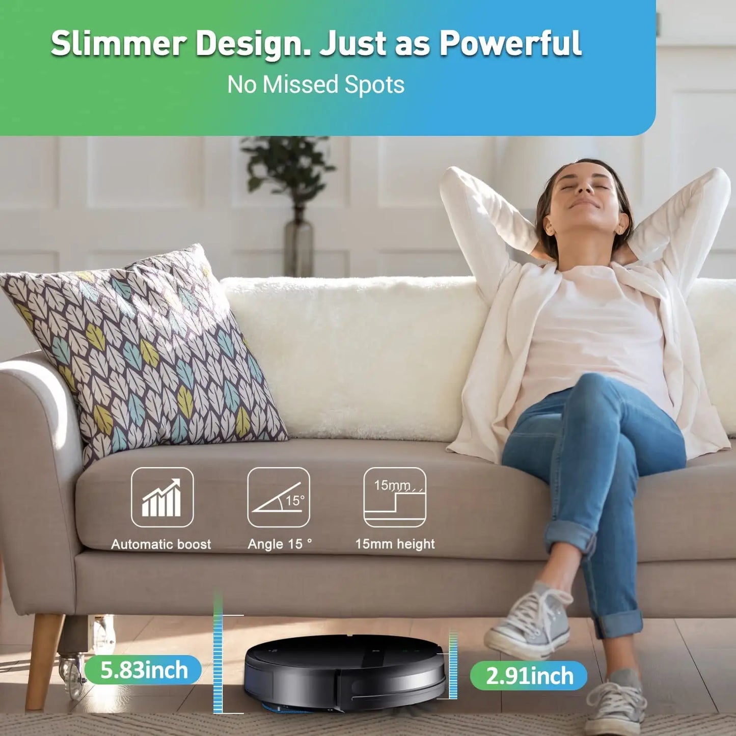 pannello di controllo del robot G20, compatibile con Amazon Alexa e Google Home, per una gestione smart