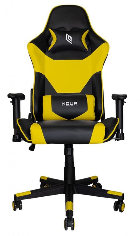 Noua Sedia Gaming B3V3 con Braccioli 3D Nero-Giallo