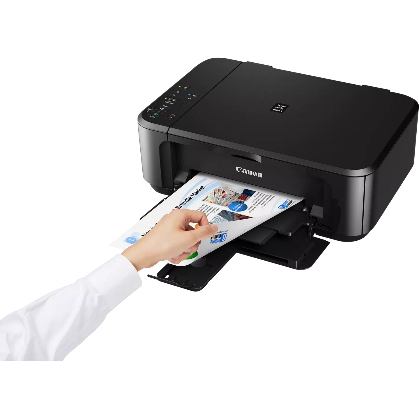 Connessioni Wi-Fi e USB della Canon Pixma MG3650S in primo piano
