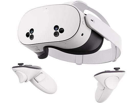 Visore Meta Quest 3S con controller Touch Plus in vista frontale