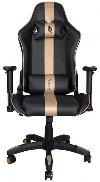 Noua Ava Sedia Gaming con Braccioli 3D Nero-Gold