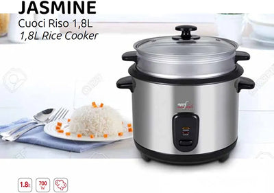 Cuociriso a Vapore Melchioni 700W 10 tazze Acciaio Inox 1.8l