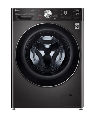 LG Class A Washing Machine 10.5kg F6WV910P2SA AI DD™ 1600 rpm TurboWash 360 Anti-crease Steam Wi-Fi Black Steel
