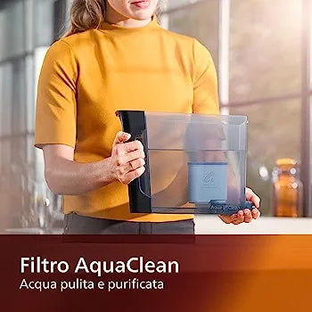 Philips Macchina da Caffè Series 2200 EP2224/40 Automatica macina caffè e montalatte filtro acqua clean