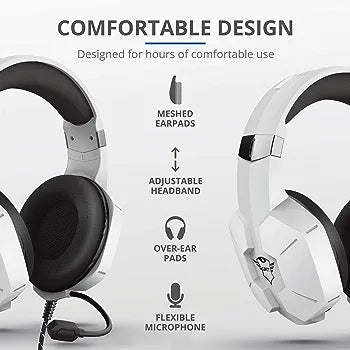 Cuffie Gaming TRUST GXT 323W CARUS OVER-EAR per PS5 White