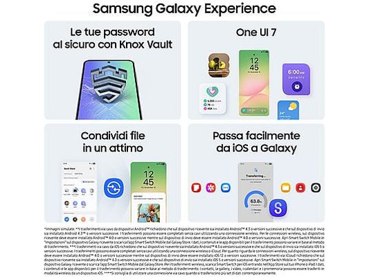 Samsung Galaxy A56 5G in elegante colorazione Awesome Lightgray è lo smartphone che combina design premium e prestazioni di alto livello