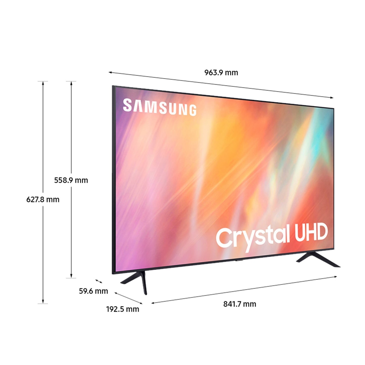 Samsung TV Led Crystal UHD 4K UE43AU7170 Smart TV WIFI 