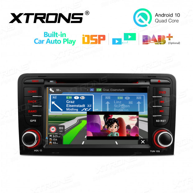 Sistema di navigazione Android 10 per Audi A3 S3 RS3 8P con WIFI e comandi al volante