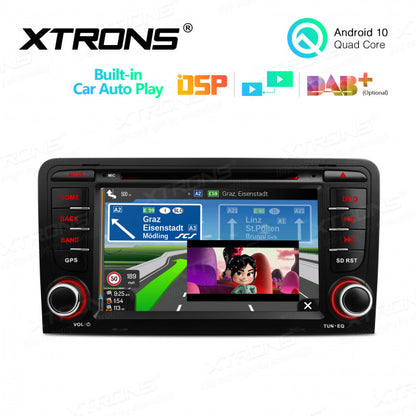 Sistema di navigazione Android 10 per Audi A3 S3 RS3 8P con WIFI e comandi al volante
