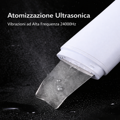 Peeling viso Scrubber Pulizia Viso Ultrasuoni Spatola Punti Neri Professionale