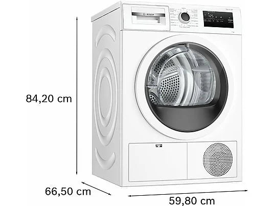 Bosch Serie 4 WTH85V07II Asciugatrice 7 kg Pompa di Calore AutoDry R290 Dimensioni 