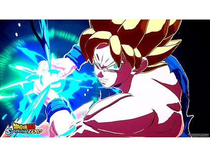 Grafica ad alta risoluzione di Dragon Ball Sparking Zero per PS5 durante un attacco Kamehameha