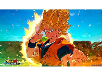 Combattimento epico in Dragon Ball Sparking Zero per PS5 con Goku in modalità Super Saiyan