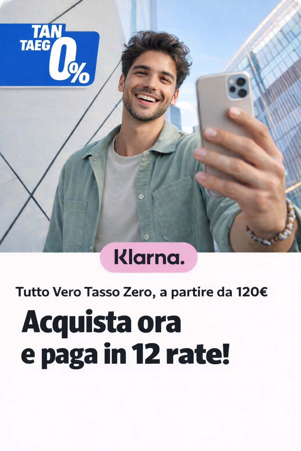 Pagamento Klarna 12 rate 