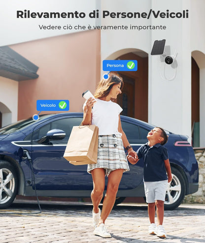 REOLINK ARGUS SERIES B320 Telecamera 3MP Wi-Fi Batteria con Pannello Solare