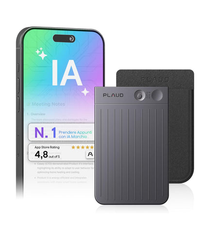 PLAUD NOTE Registratore Vocale con IA Trascrizione 112 Lingue Bluetooth GPT-5