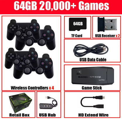 Game Stick Lite + 4 Controller 64 GB