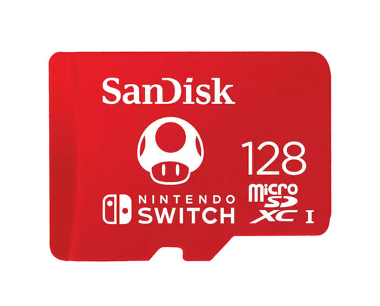 Switch Micro SDXC SanDisk 128GB Super Mario - Memoria Nintendo Switch