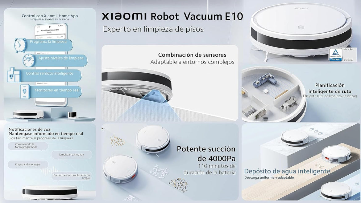 Xiaomi Mi Robot Vacuum E10 specifiche e caratteristiche 