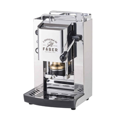 FABER PRO Total Inox Basic – Kaffeemaschine für Pads, Gehäuse aus Edelstahl AISI 410