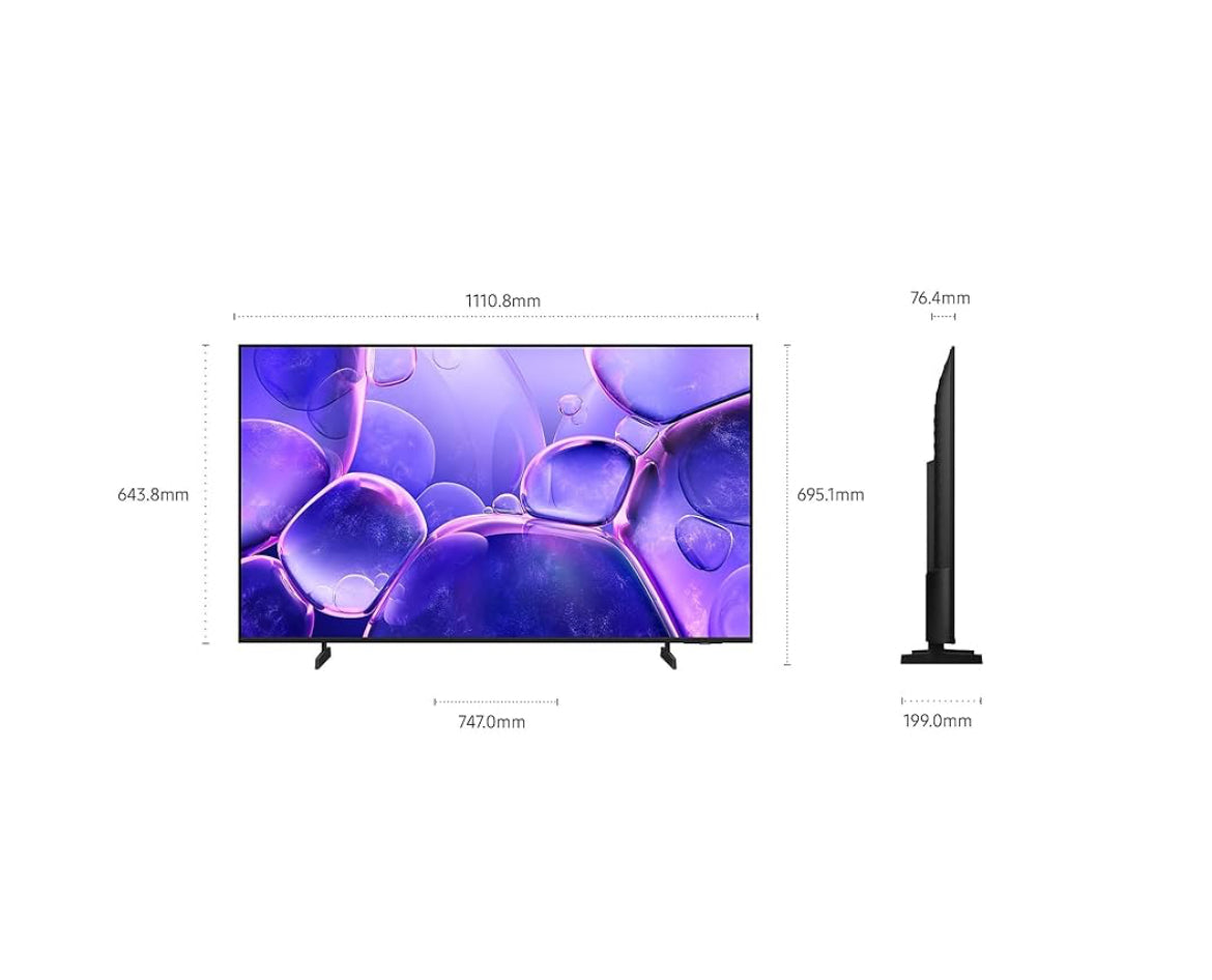 SAMSUNG UE50U8072 2025 Smart TV Crystal LED 4K 50" Black EU dimension