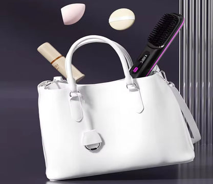 Spazzola portatile per capelli in ceramica senza filo piastra in 20 secondi