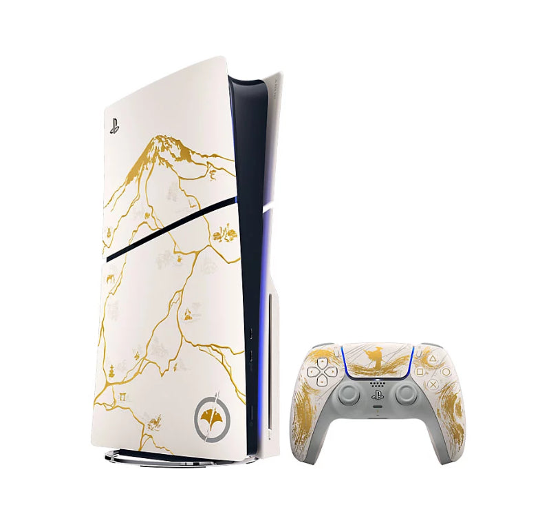 PS5 CONSOLE 1TB GHOST OF YOTEI GOLD LIMITED EDITION WHITE SLIM ITA Sony