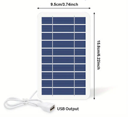 Pannello Solare Portatile 28W Caricabatterie Smartphone USB Energia Solare dimensioni 