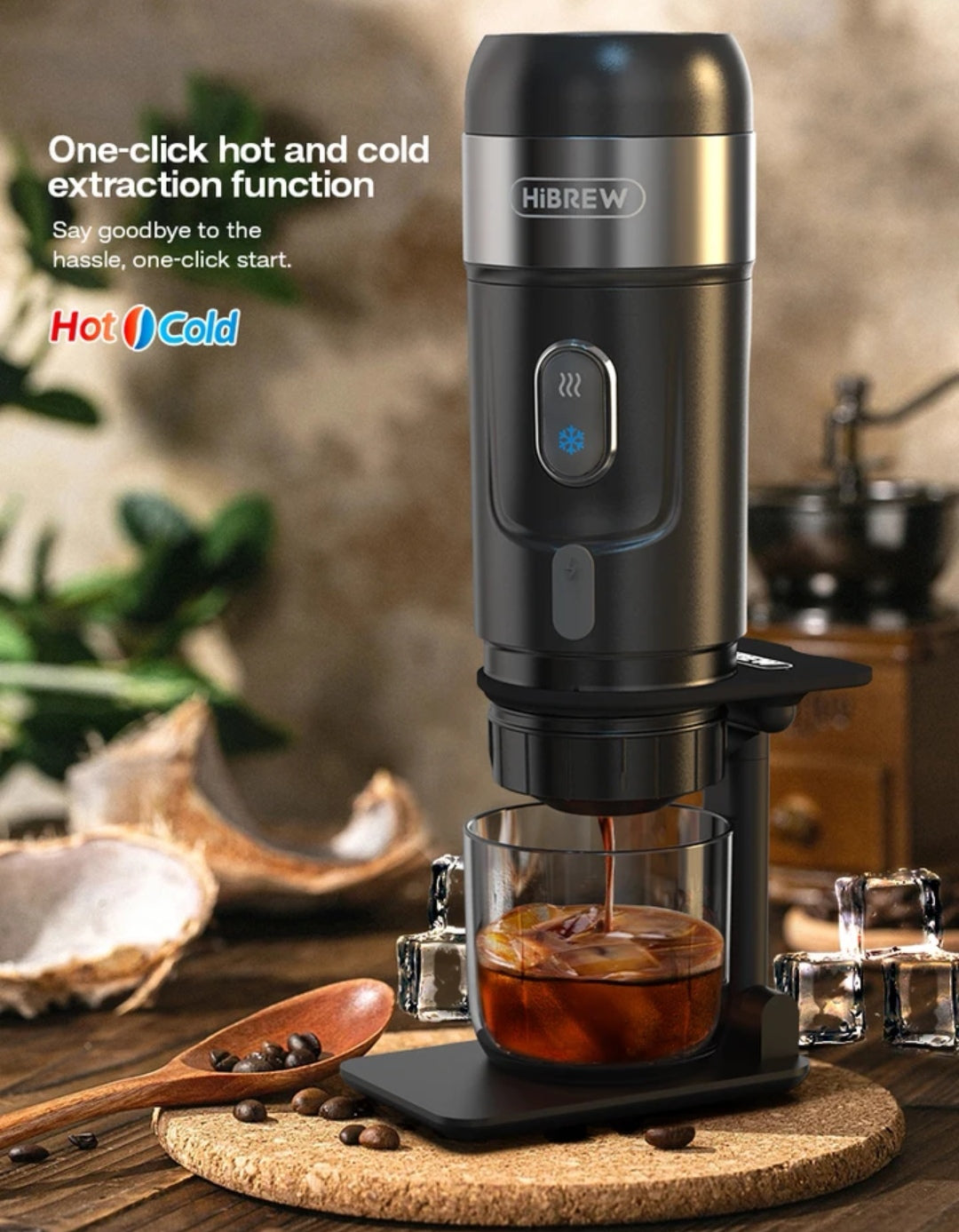 HiBREW macchina da caffè portatile per camper
